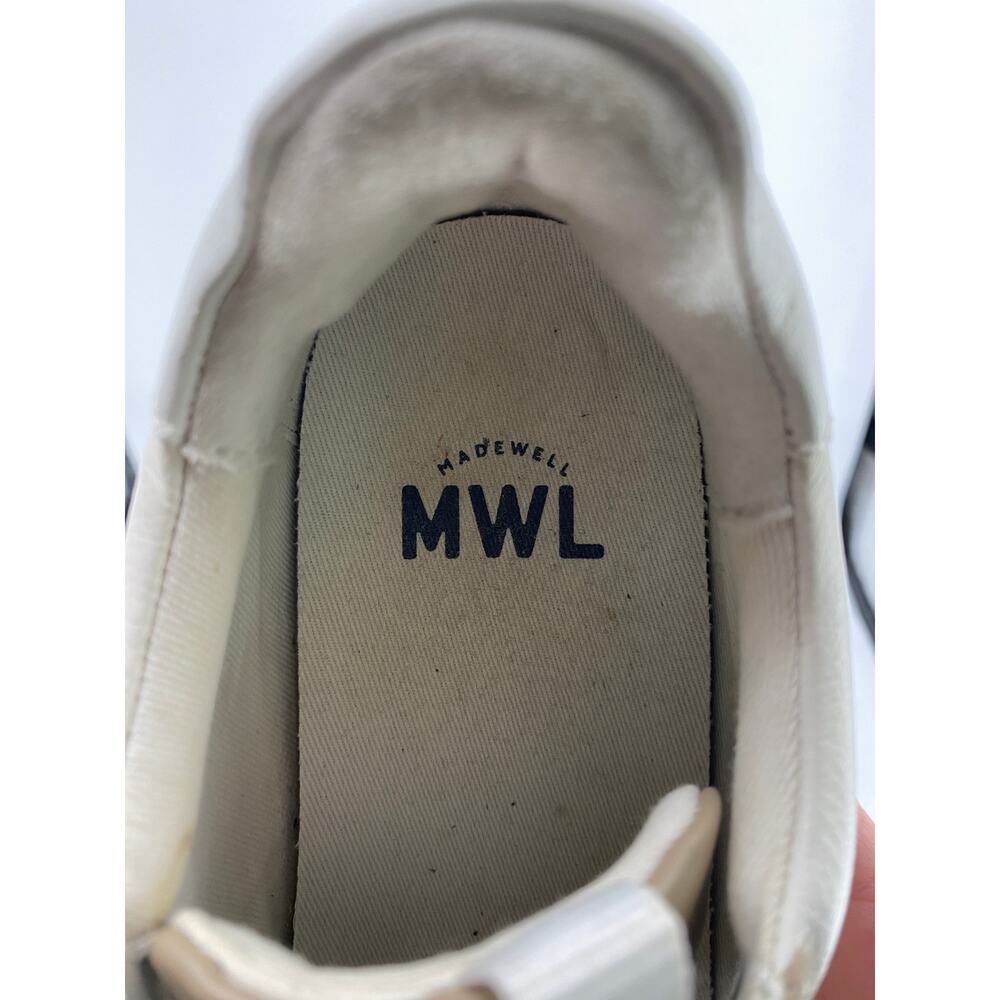 Madewell Kickoff Trainer women 7.5 Neutral Colorblock Leather laceup Sneakers - Picture 8 of 9
